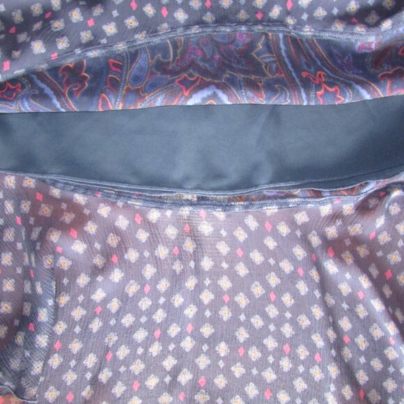 DUE per DUE Silk Print Skirt - Sz 14W - NEW - Picture 8 of 10